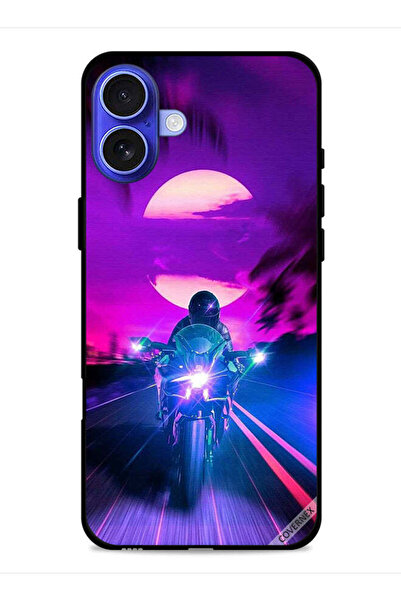 Covernex غطاء حماية لجهاز آيفون 16 من آبل، خلفية رجل على دراجة