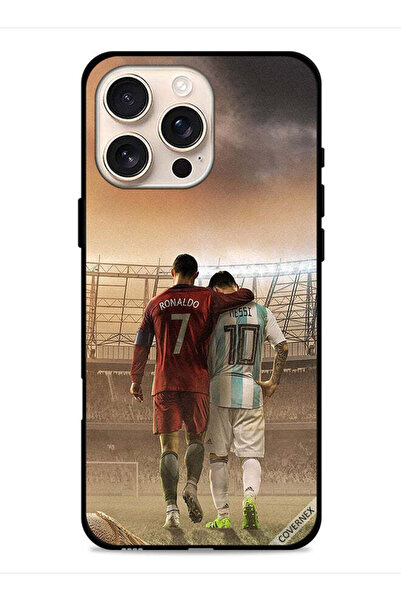 Covernex غطاء حماية لهاتف آيفون 16 برو ماكس من أبل ميسي وكريستيانو رونالدو