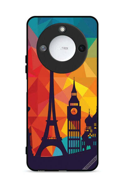 Covernex غطاء حماية لهاتف Honor X60 5G بنمط باريس الملون