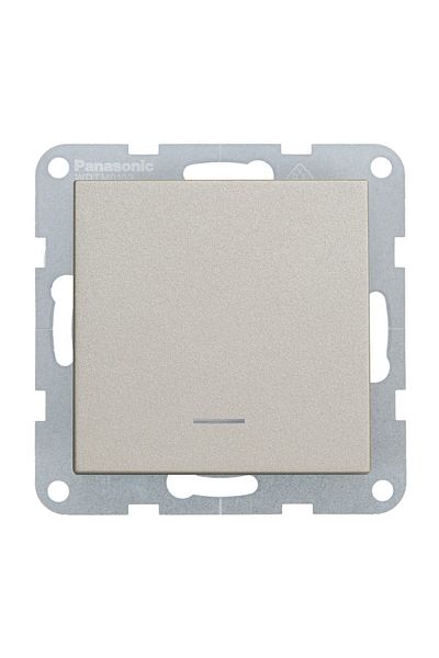PANASONIC LED Switch with Neutral Terminal ON-ON MEC QC Karre Plus 55 Bronze