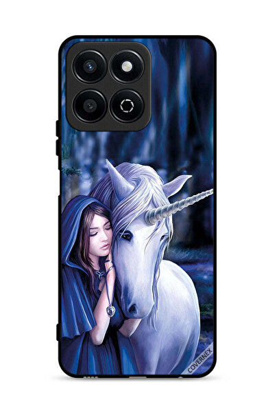 Covernex غطاء حماية لهاتف Honor Play 60 Plus 5G بتصميم فتاة وحيد القرن المحبوبة