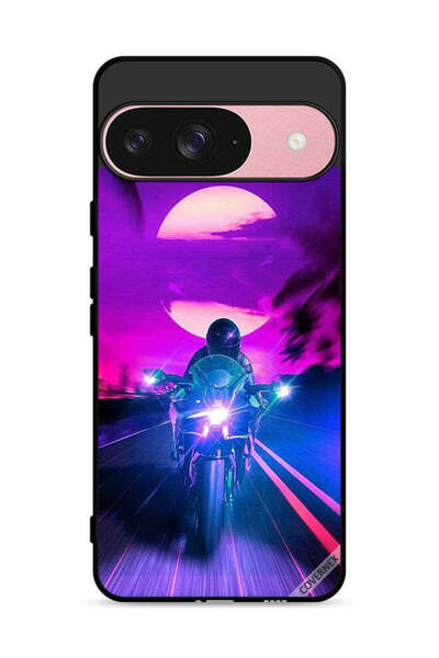 Covernex غطاء حماية لهاتف Google Pixel 9 بخلفية رجل على دراجة
