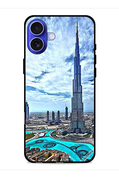 Covernex غطاء حماية لجهاز أبل آيفون 16 بلس - برج خليفة - غيوم تلامس السحاب