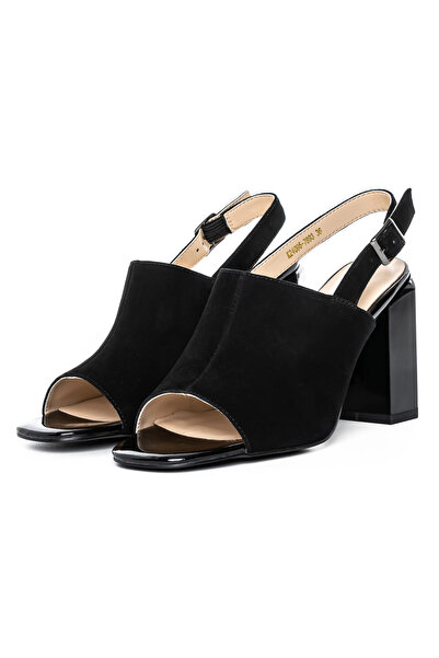 advancer Γυναικεία Σανδάλια με Χοντρά Τακούνια K24095-7893 Μαύρα |