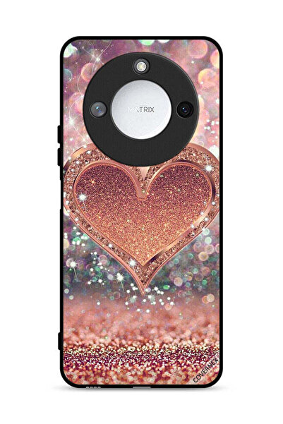 Covernex غطاء حماية لهاتف Honor X60 5G بنقشة قلب لامع