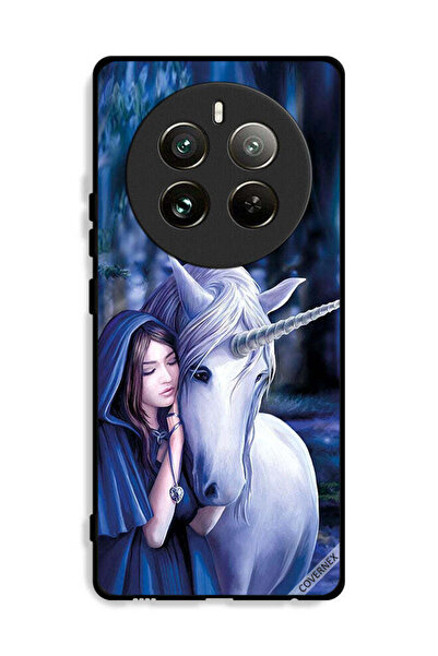 Covernex غطاء حماية لهاتف Realme 12 Pro 5G بتصميم فتاة وحيد القرن المحبوبة