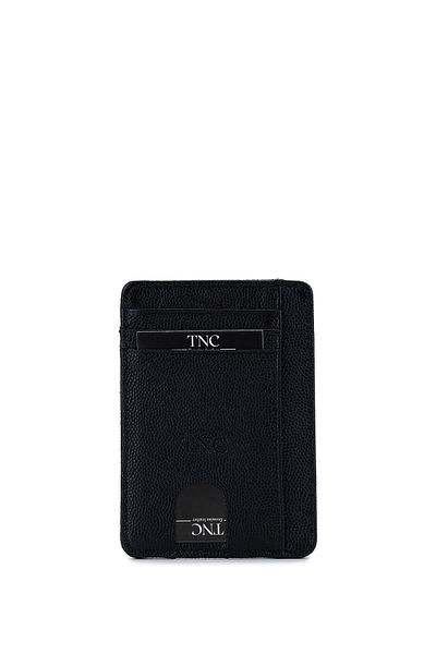 Tamer Tanca Unisex Genuine Leather Black Caviar Card Holder