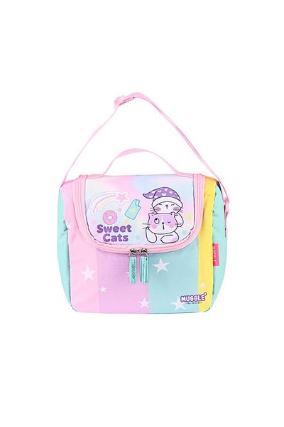 MUGGLE Single Compartment Good Be Kind Thermos Lunch Box Pink-Green (Mu-5736)