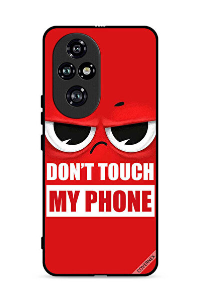 Covernex غطاء حماية لهاتف Honor 200 Pro 5G بعبارة "لا تلمس هاتفي"