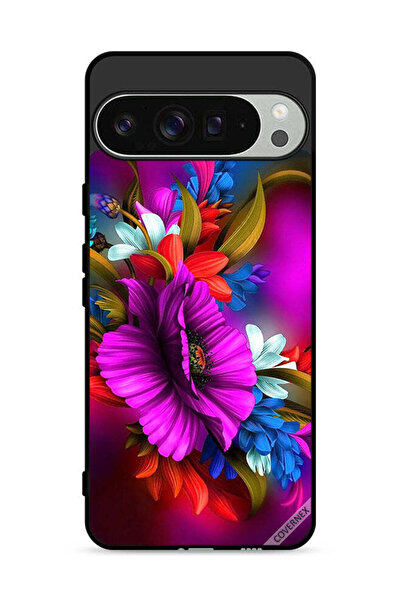 Covernex غطاء حماية لجهاز Google Pixel 9 Pro برسومات زهور عالية الدقة