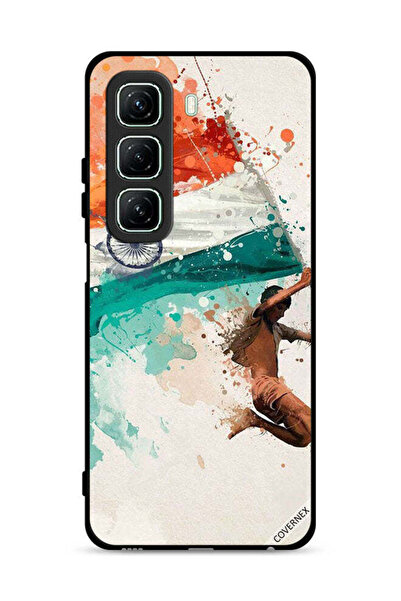 Covernex غطاء حماية لهاتف Infinix Hot 50 5G يحمل علم الهند أثناء الطيران