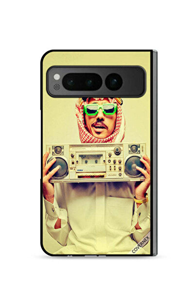 Covernex غطاء حماية لجهاز Google Pixel Fold 5G يحمل جهاز موسيقى عتيق
