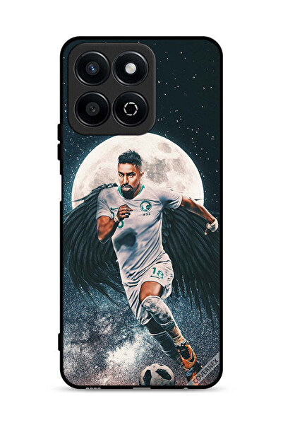 Covernex غطاء حماية لهاتف Honor Play 60 Plus 5G، سالم الدوسري يحمل كرة قدم
