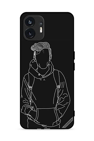 Covernex غطاء حماية لهاتف Nothing Phone (2) 5G مع رسم تخطيطي لصبي جاكيت