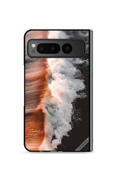 Covernex غطاء حماية لجهاز جوجل بيكسل فولد 5G بتصميم موجة مياه البحر