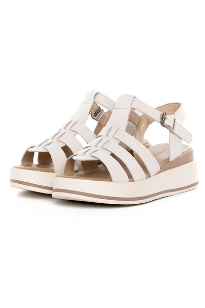 advancer Women's Platform Sandals 20295 Cream |