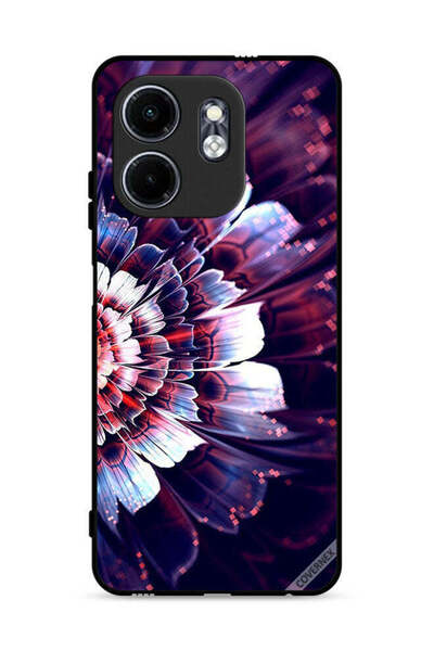Covernex غطاء حماية لهاتف Infinix Smart 9 4G مزين بزهرة كبيرة عاكسة على الجان...