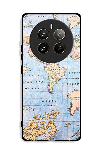Covernex غطاء حماية Realme 12 Pro Plus 5G بتصميم خريطة العالم