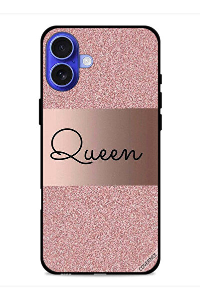 Covernex غطاء حماية لجهاز Apple iPhone 16 بخلفية لامعة من Queen Glitters