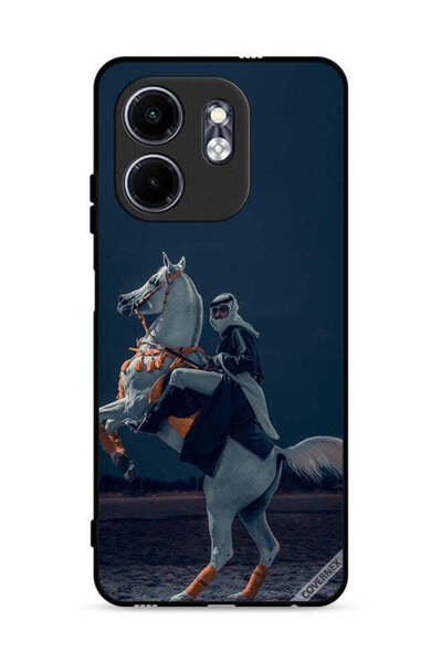 Covernex غطاء حماية لهاتف إنفينيكس سمارت 9 4G، صورة شاب على حصان
