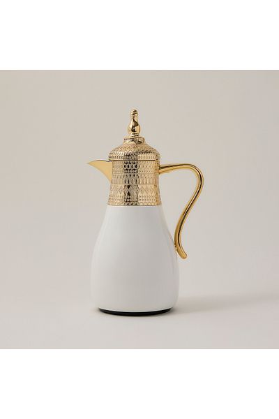 Dallaty set of 2 gold steel vacuum flask