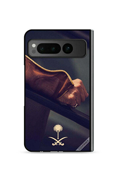 Covernex غطاء حماية لجهاز جوجل بيكسل فولد 5G مع شعار المملكة العربية السعودية