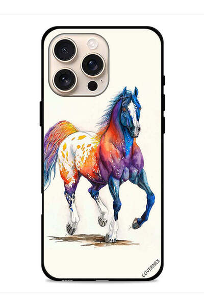Covernex غطاء حماية لجهاز Apple iPhone 16 Pro Max بتصميم رسمة حصان