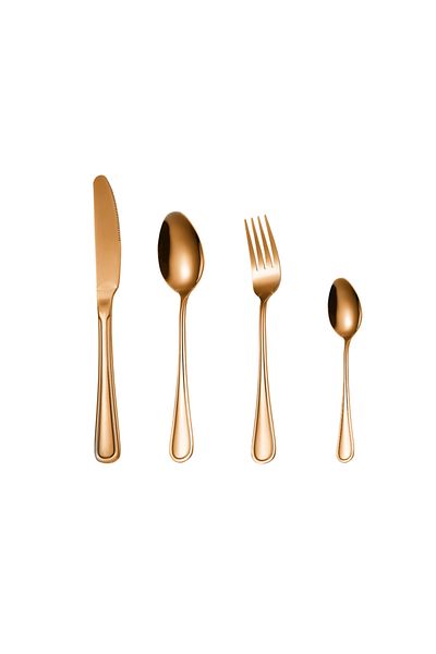 Trendy's 24-piece cutlery set, stainless steel, for 6 people, TRENDY'S, rose