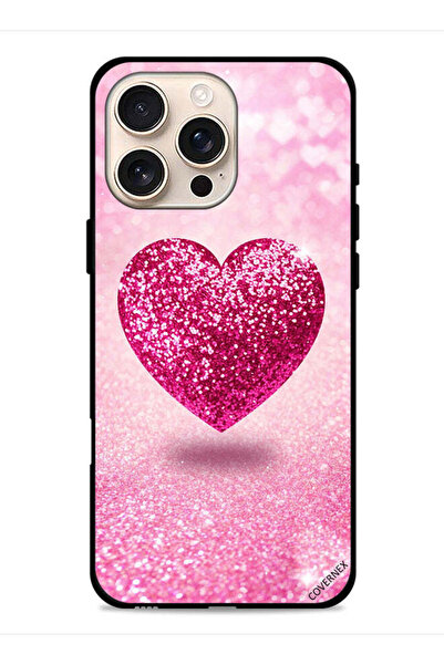 Covernex غطاء حماية لهاتف Apple iPhone 16 Pro Max بتصميم قلب لامع
