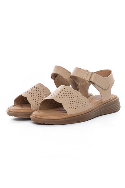 Berliner Women's Sandals with Low Sole 53302 Peach |