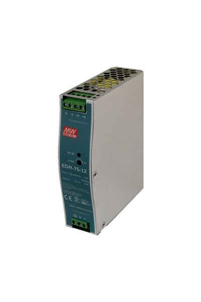 Meanwell Sursă de alimentare în comutație, 12V / 6.3A, șină DIN - MEAN WELL EDR-75-12