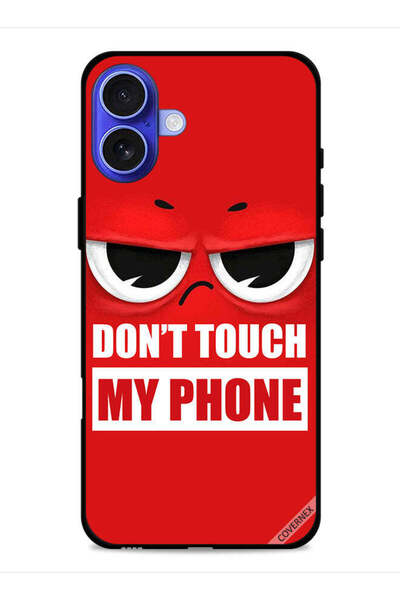 Covernex غطاء حماية لجهاز Apple iPhone 16 Plus مطبوع عليه عبارة "لا تلمس هاتفي"