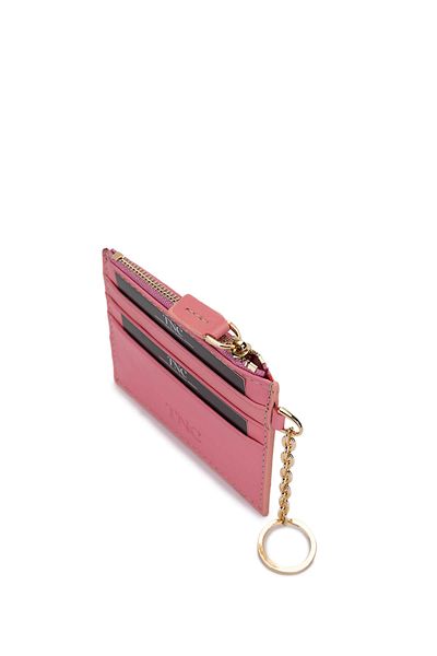 Tamer Tanca Unisex Genuine Leather Pink Card Holder