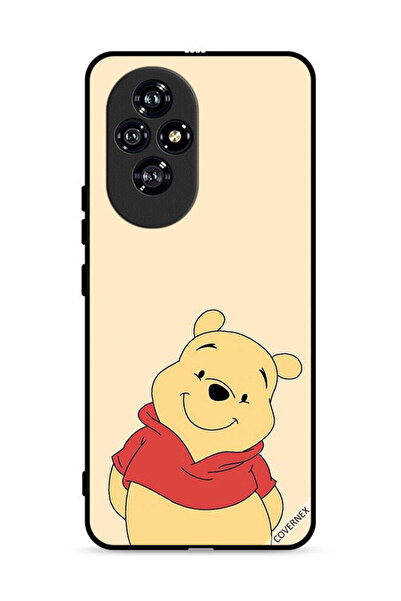 Covernex غطاء حماية لهاتف Honor 200 5G بتصميم الدب في وضع السعادة