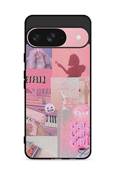 Covernex غطاء حماية لجهاز Google Pixel 9 بتصميم مشبك فني للفتيات