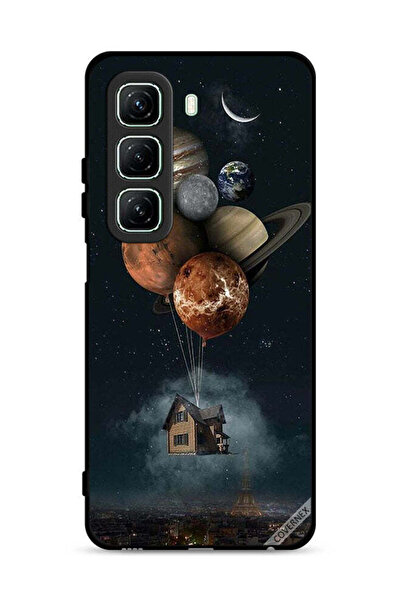 Covernex غطاء حماية لهاتف Infinix Hot 50 5G بتصميم Balloon Planets Takes Home