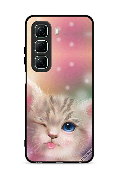 Covernex غطاء حماية لهاتف Infinix Hot 50 5G بتصميم قطة لطيفة