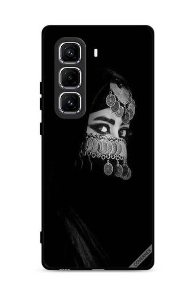 Covernex غطاء حماية لهاتف Infinix Hot 50 Pro Plus 4G بطبعة عيون جميلة ووجه فت...