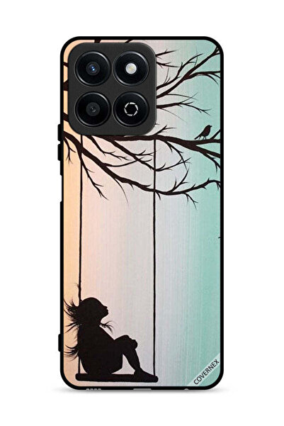 Covernex غطاء حماية لهاتف Honor Play 60 Plus 5G برسومات فنية لفتاة صغيرة حزينة