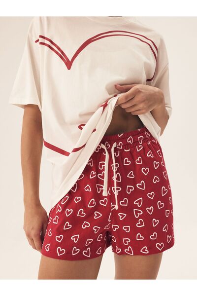 Henderson Valentine elegant minimalist damask pajama in heart style & romantic & subtle & sensual | Necesito