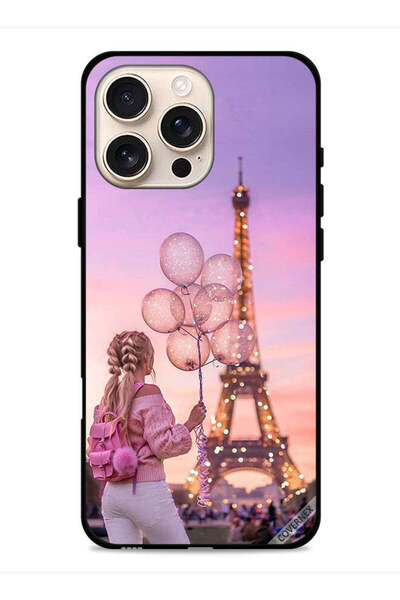 Covernex غطاء حماية لهاتف Apple iPhone 16 Pro Max، فتاة تحمل بالونات