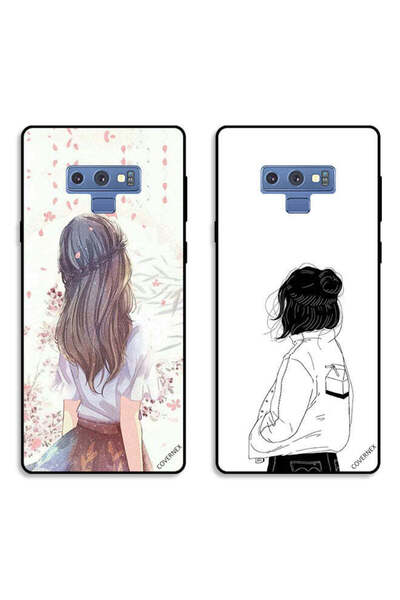 Covernex حافظتان لهاتف سامسونج جالكسي نوت 9، أغطية حماية، فتاة لطيفة في تفكير...