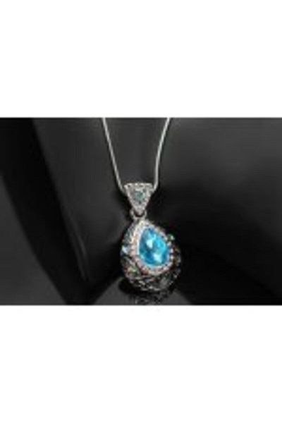 Kelan Set bijuterii Queen Elegance – cristale Aquamarine Blue, placat cu argint S925