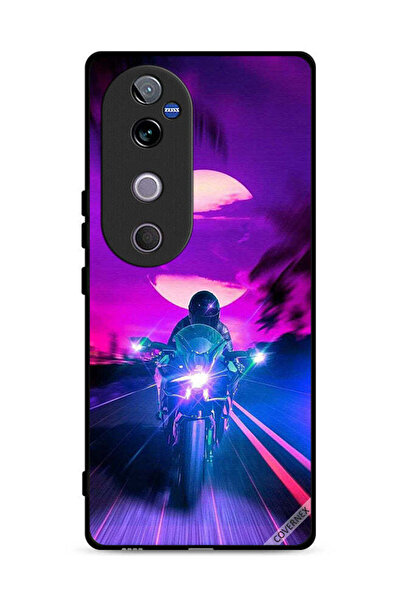 Covernex غطاء حماية لهاتف Vivo V40 5G بخلفية رجل على دراجة
