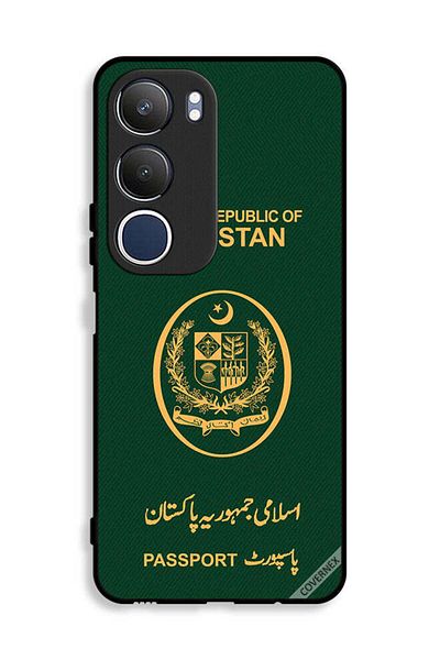 Covernex Vivo Y19s 4G Protective Case Cover Pakistan Passport Pattern