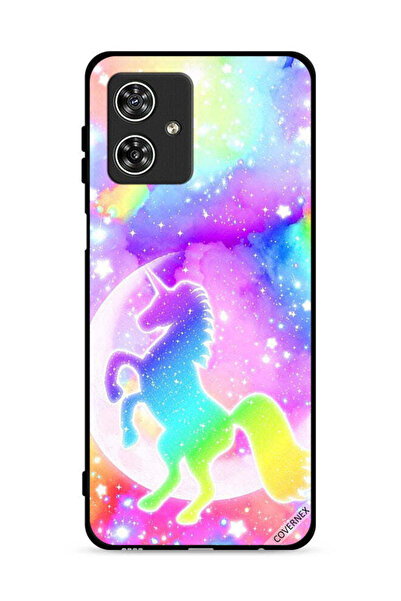 Covernex Motorola Moto G54 5G Protective Case Cover Rainbow Unicorn