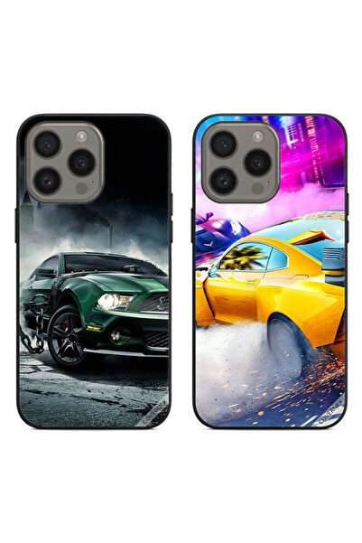 Covernex حافظتان لهاتف Apple iPhone 15 Pro Max بغطاءين واقيين بتصميم سيارة سب...