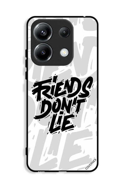 Covernex غطاء حماية لهاتف Xiaomi Poco M6 Pro 4G بطبعة "أصدقاء الخط لا يكذبون"