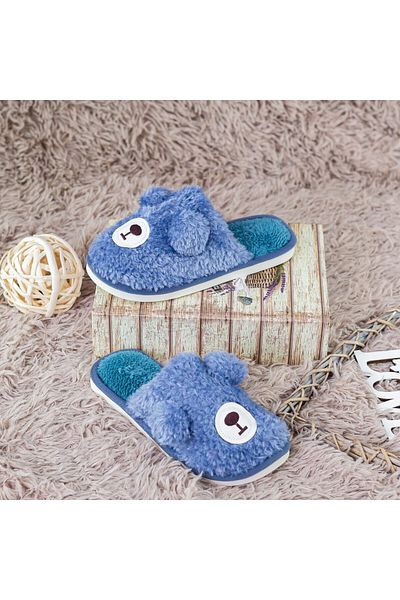 FASHION Housewife Slippers A-25 Blue