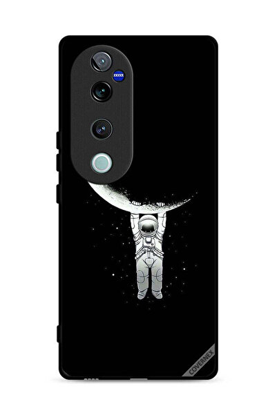 Covernex غطاء حماية لهاتف Vivo V40 Pro 5G، صورة رائد فضاء معلق على القمر، مطبوعة